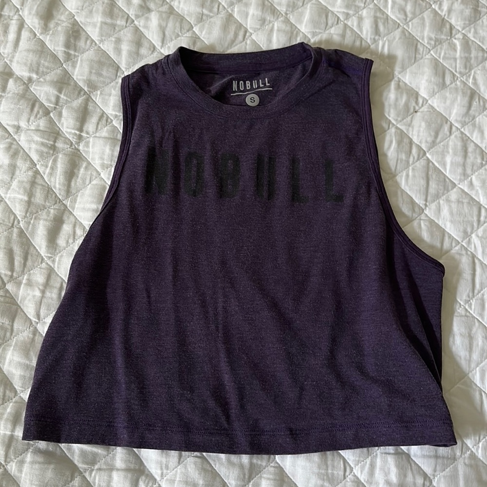 Nobull purple crop high neck tank